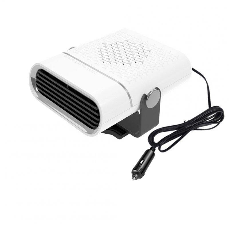 12V Car Heater Cigarette Lighter Plug Fast Heating Cooling Fan Base 360° Rotating Windshield Defroster Demister Electric Dryer 