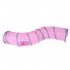 S shaped Tunnel Curved Cat Runway Foldable Multicolour Pet Supplies black free size