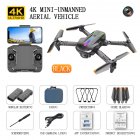 S1 Wi fi Mini Drone With Wifi Signal Obstacle Avoidance Function Single  dual Camera 4k Infrared Drone Black 2 Batteries