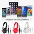 S1 Wired Computer Headset with Microphone Heavy Bass Game Karaoke Voice Headset Red with wheat box