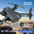 S107 Folding  Drone 4k Motion picture Camera Long Lasting Four axis Remote Control Aircraft 3 battery