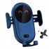 S11 Car Wireless Charger Vent Mount 10W Fast Charging Auto Clamping Car Mount Phone Holder Compatible For IPhone 4 5 6 5 Inches blue