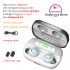 S11 TWS Bluetooth Earphone Wireless Sport Earbuds BT 5 0 Built in Microphone with 3500mAh Power Bank Black with digital display