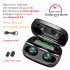 S11 TWS Bluetooth Earphone Wireless Sport Earbuds BT 5 0 Built in Microphone with 3500mAh Power Bank Black without digital display