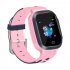 S16 1 44 inch Touch Screen SOS Waterproof Positioning Super long Standby Smart Children s Telephone Watch Pink