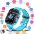 S16 1 44 inch Touch Screen SOS Waterproof Positioning Super long Standby Smart Children s Telephone Watch blue