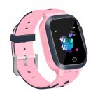 S16 1.44-inch Touch Screen SOS Waterproof Positioning Super-long Standby Smart Children's Telephone Watch Pink