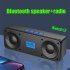 S18 Bluetooth Speaker Wireless Smart Mobile Phone Audio Subwoofer Loudspeaker Outdoor Card Radio black