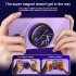 S18 Universal Mobile Phone Cooler Phone Gaming Magnetic Radiator With Ambient Lighting Portable Phone Semiconductor Radiator Cooling Fan For Playing Games Watch