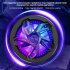 S18 Universal Mobile Phone Cooler Phone Gaming Magnetic Radiator With Ambient Lighting Portable Phone Semiconductor Radiator Cooling Fan For Playing Games Watch