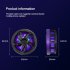 S18 Universal Mobile Phone Cooler Phone Gaming Magnetic Radiator With Ambient Lighting Portable Phone Semiconductor Radiator Cooling Fan For Playing Games Watch