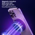 S18 Universal Mobile Phone Cooler Phone Gaming Magnetic Radiator With Ambient Lighting Portable Phone Semiconductor Radiator Cooling Fan For Playing Games Watch