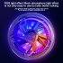 S18 Universal Mobile Phone Cooler Phone Gaming Magnetic Radiator With Ambient Lighting Portable Phone Semiconductor Radiator Cooling Fan For Playing Games Watch