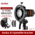 S2 S Type Speedlite Bracket  Plastic Portable for Godox V1   V860II   AD200   S black