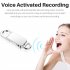 S20  Keychain Type Voice Recorder Hd Noise Reduction Voice Activated Recording Audio Sound Dictaphone Mp3 Player black 8GB