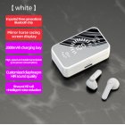 S20 Mirror Surface Wireless Bluetooth Headset Mini Invisible Long Standby Bluetooth Headset White