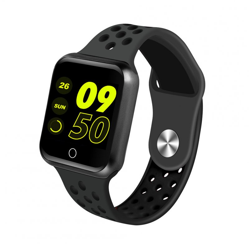 S226 Smart Watch Fitness Tracker Heart Rate Monitor Smart Bracelet Blood Pressure Pedometer  Black shell + all black strap