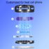 S25 Mobile Phone Cooler Universal Phone Cooling Fan With Adjustable 3 Speed 15W Magnetic Semiconductor Radiator White