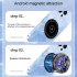 S25 Mobile Phone Cooler Universal Phone Cooling Fan With Adjustable 3 Speed 15W Magnetic Semiconductor Radiator White