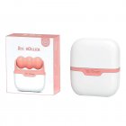 S30 2-in-1 Double-headed Ice Roller With Cover Face Cooling Ice Facial Eye Skin Roller For Relieve Pain Soreness pink