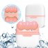 S30 2 in 1 Double headed Ice Roller With Cover Face Cooling Ice Facial Eye Skin Roller For Relieve Pain Soreness pink