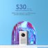 S30 Portable Projector 1280x720P Mini Video Projector with Remote Control Home Video Smart Wireless Projector Black US Plug