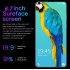 S30U Plus Mobile Phone 6 7 inch High definition Large screen 2 16GB Smartphone blue U S  plug