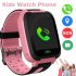 S4 Kids Smart Watch Waterproof Video Camera Sim Card Call Phone Smartwatch With Light Compatible For Ios Android pink