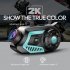 S40 Motorcycle Helmet Camera Headset 2K Sports Camera Camcorder Bike Motorcycle Helmet Action Camera Video Recorder Black