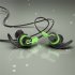 S41 In ear Wire controlled Game Headphones Bass Karaoke Smart Music Headset Mobile Computer Universal Green