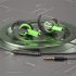S41 In ear Wire controlled Game Headphones Bass Karaoke Smart Music Headset Mobile Computer Universal Green