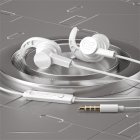 S41 In ear Wire controlled Game Headphones Bass Karaoke Smart Music Headset Mobile Computer Universal White