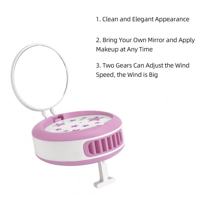 USB Eyelash Extension Mini Fan with Mirror Glue Grafted Eyelashes Dedicated Dryer Makeup Tools 