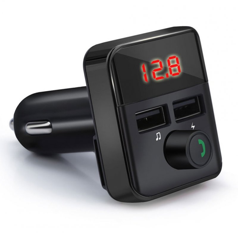 Car Mp3 Player Fm Transmitter Bluetooth-compatible Hands-free Dual Usb Wireless Charger 