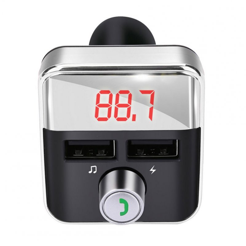 Car Mp3 Player Fm Transmitter Bluetooth-compatible Hands-free Dual Usb Wireless Charger 