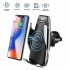 S5 360 Degree Rotating Mobile Phone Bracket Infrared Sensor Automatic Car Wireless Charger