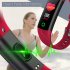 S5 Smart Bracelet Fitness Tracker Waterproof Smart Wristband Heart Rate Monitor Activity Tracker Blood Oxygen Sport Smart Band red