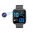 S8 1080p Camera Watch Heart Rate Blood Pressure Sleep Monitoring With Music Control Smartwatch Waterproof Dash Cam 16GB