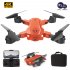 S80  2 4g  Drone Black Orange Drone Toy Orange 4K dual camera switch
