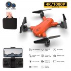 S80 Drone With 4K HD Dual Camera Foldable 2.4GHz WIFI Real-time Transmission Altitude Hold RC Quadcopter Orange