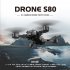 S80 Drone With 4K HD Dual Camera Foldable 2 4GHz WIFI Real time Transmission Altitude Hold RC Quadcopter Black