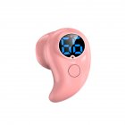 S830 Digital Display V5.2 Bluetooth-compatible Headset Power Display Voice-activated Ultra-small Sports Earbuds Wireless Headphones Pink