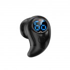 S830 Digital Display V5.2 Bluetooth-compatible Headset Power Display Voice-activated Ultra-small Sports Earbuds Wireless Headphones black