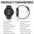 S88 Smart Watch 1 39 Inch Touch Screen Fitness Tracker Smartwatch Heart Rate Blood Oxygen Sleep Monitor Waterproof Watch black