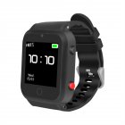 S88 Touch Screen Smart Watch GPS Global Positioning Watch for The Elderly Childrens Kids black