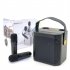 S882 Karaoke Machine With Dual Microphones Change Voice Functions Portable Speaker Subwoofer TF Card U Disk Player For Party Meeting black