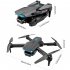 S89 Uav Hd 4k Aerial Photography Remote  Control  Quadcopter Dual Wifi Headless Mode Led Lights Folding Aircraft Model Toy For Boy Black single camera