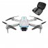 S89 Uav Hd 4k Aerial Photography Remote  Control  Quadcopter Dual Wifi Headless Mode Led Lights Folding Aircraft Model Toy For Boy Grey single camera