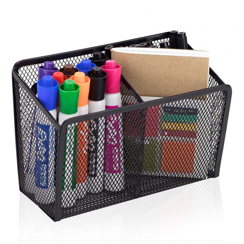 Magnetic Pencil Holder Extra Strong Magnets Mesh Marker Holder Perfect For Whiteboard Refrigerator Locker Accessories 