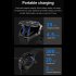 S9 1 53 Inch Smart Watch with Earbuds Waterproof Fitness Tracker Sports Recorder Heart Rate Blood Oxygen Monitor Black